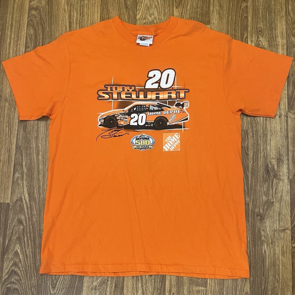Vintage Tony Stewart Shirt Men Large Home Depot Nascar Winners Circle 2002‎